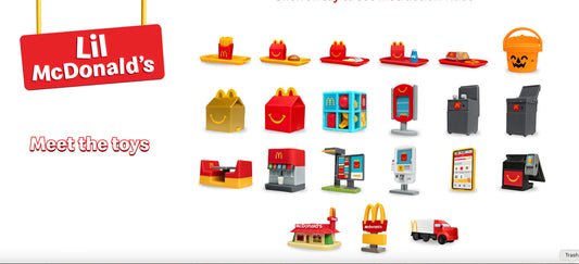 2025 McDONALD'S Lil Mcdonalds Minature Kids HAPPY MEAL TOYS Or Set